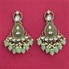 Indo Western Classic Earring With Mehndi Plating