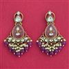 Indo Western Classic Earring With Mehndi Plating