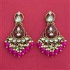 Indo Western Classic Earring With Mehndi Plating