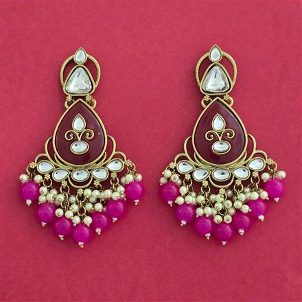 Indo Western Classic Earring With Mehndi Plating