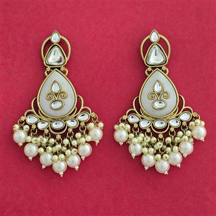 Indo Western Classic Earring With Mehndi Plating