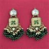 Indo Western Classic Earring With Mehndi Plating