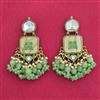 Indo Western Classic Earring With Mehndi Plating