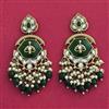 Indo Western Classic Earring With Mehndi Plating