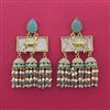 Indo Western Jhumki With Mehndi Plating