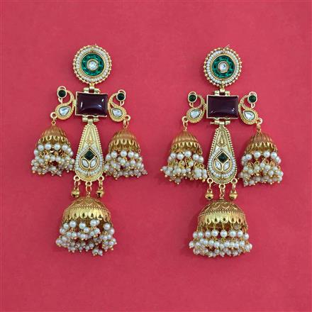 Indo Western Jhumki With Gold Plating