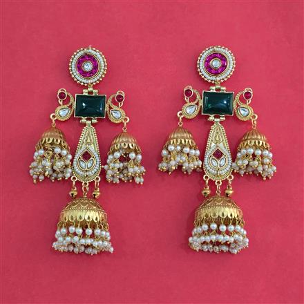 Indo Western Jhumki With Gold Plating