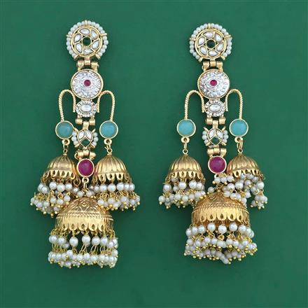 Indo Western Jhumki With Gold Plating