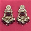 Indo Western Classic Earring With Mehndi Plating