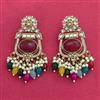 Indo Western Classic Earring With Mehndi Plating