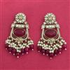 Indo Western Classic Earring With Mehndi Plating