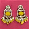 Indo Western Classic Earring With Mehndi Plating