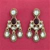 Indo Western Classic Earring With Mehndi Plating