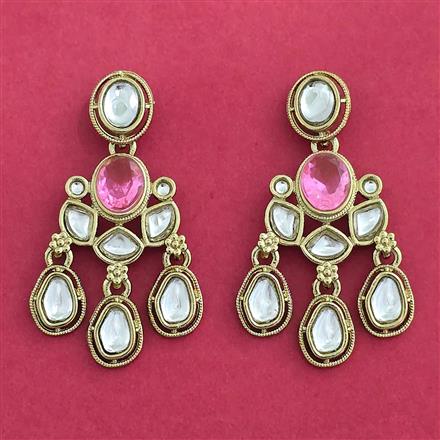 Indo Western Classic Earring With Mehndi Plating