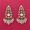 Indo Western Classic Earring With Mehndi Plating