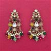 Indo Western Classic Earring With Mehndi Plating