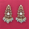 Indo Western Classic Earring With Mehndi Plating
