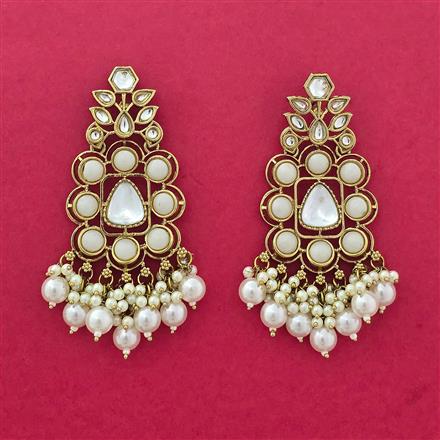 Indo Western Classic Earring With Mehndi Plating