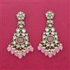 Indo Western Classic Earring With Mehndi Plating