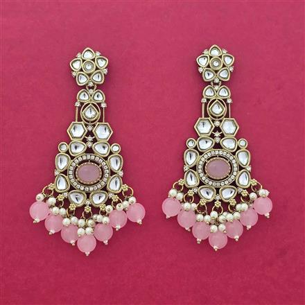 Indo Western Classic Earring With Mehndi Plating