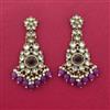 Indo Western Classic Earring With Mehndi Plating