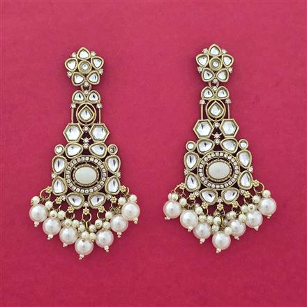 Indo Western Classic Earring With Mehndi Plating