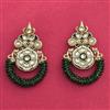 Indo Western Classic Earring With Mehndi Plating