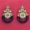 Indo Western Classic Earring With Mehndi Plating