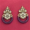 Indo Western Classic Earring With Mehndi Plating