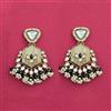 Indo Western Classic Earring With Mehndi Plating