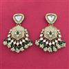 Indo Western Classic Earring With Mehndi Plating