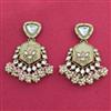 Indo Western Classic Earring With Mehndi Plating