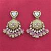 Indo Western Classic Earring With Mehndi Plating