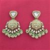 Indo Western Classic Earring With Mehndi Plating