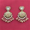 Indo Western Classic Earring With Mehndi Plating