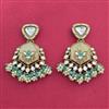 Indo Western Classic Earring With Mehndi Plating