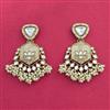 Indo Western Classic Earring With Mehndi Plating
