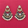 Indo Western Classic Earring With Mehndi Plating