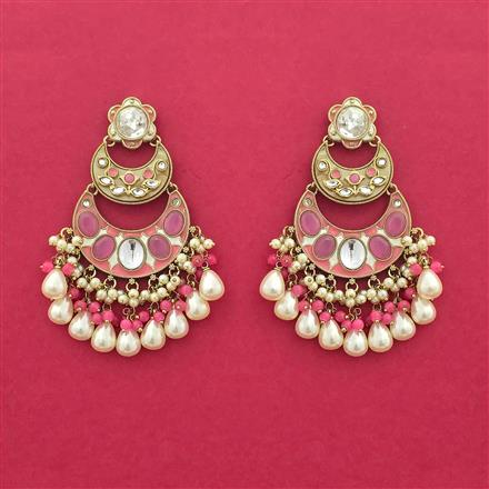 Indo Western Classic Earring With Mehndi Plating