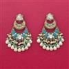 Indo Western Classic Earring With Mehndi Plating