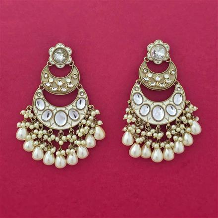 Indo Western Classic Earring With Mehndi Plating