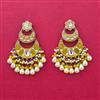 Indo Western Classic Earring With Mehndi Plating