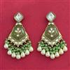 Indo Western Classic Earring With Mehndi Plating