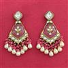 Indo Western Classic Earring With Mehndi Plating
