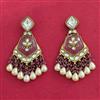 Indo Western Classic Earring With Mehndi Plating