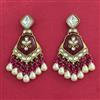 Indo Western Classic Earring With Mehndi Plating