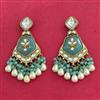 Indo Western Classic Earring With Mehndi Plating