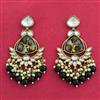 Indo Western Classic Earring With Mehndi Plating