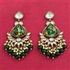 Indo Western Classic Earring With Mehndi Plating