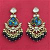 Indo Western Classic Earring With Mehndi Plating